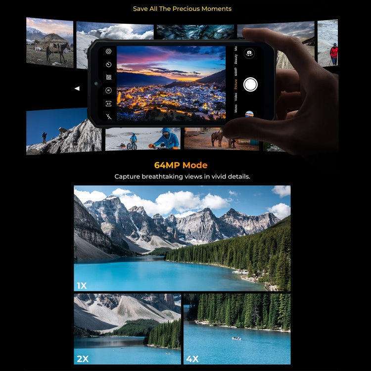 [HK Warehouse] HOTWAV W11 Rugged Phone, 6GB+256GB, Night Vision, 20800mAh, 6.6 inch Android 13 MT8788 Octa Core, Network: 4G, OTG, Recording Call (Cosmic Black)