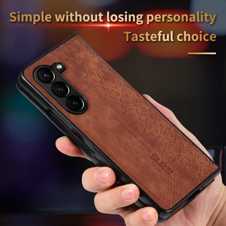 For Samsung Galaxy Z Fold6 AZNS 3D Embossed Skin Feel Phone Case(Green)