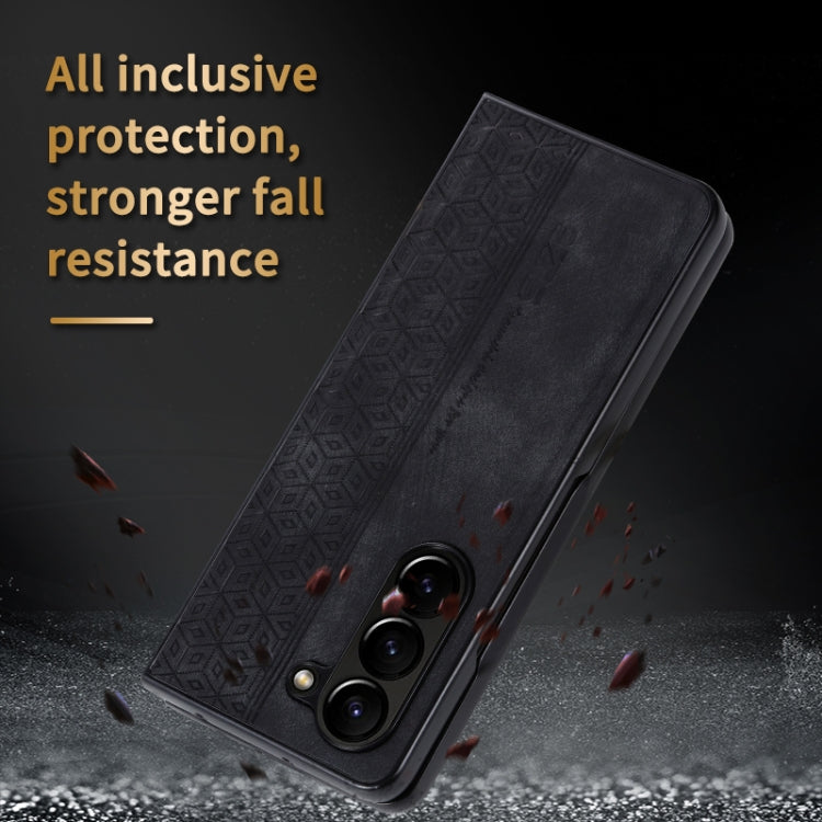 For Samsung Galaxy Z Fold6 AZNS 3D Embossed Skin Feel Phone Case(Green)