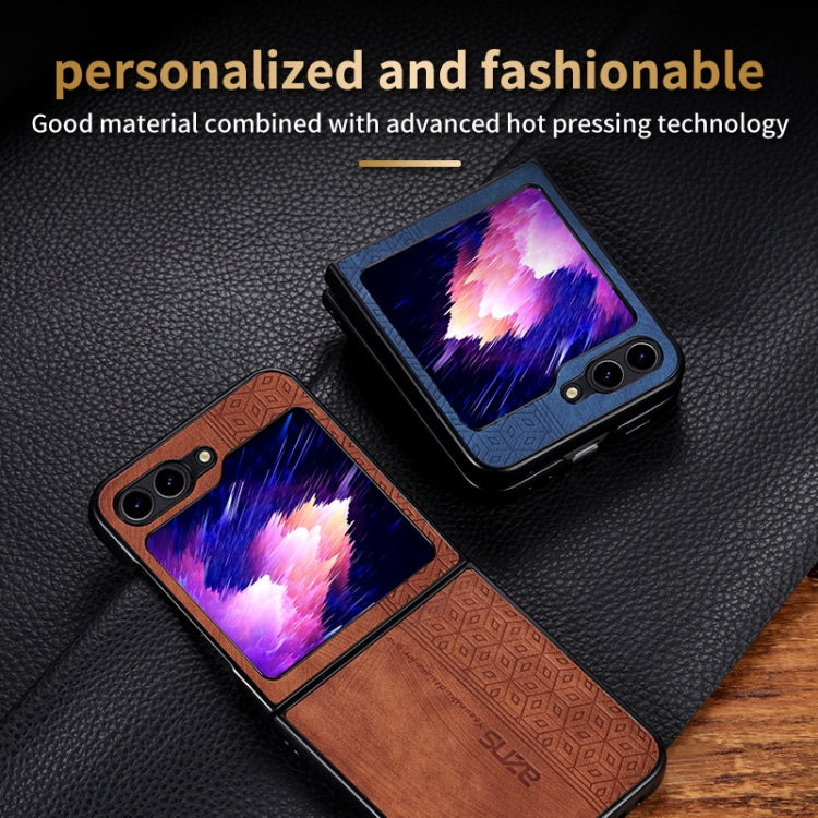 For Samsung Galaxy Z Flip6 / 7 FE AZNS 3D Embossed Skin Feel Phone Case(Black)