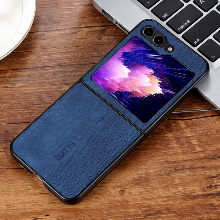 For Samsung Galaxy Z Flip6 / 7 FE AZNS 3D Embossed Skin Feel Phone Case(Blue)