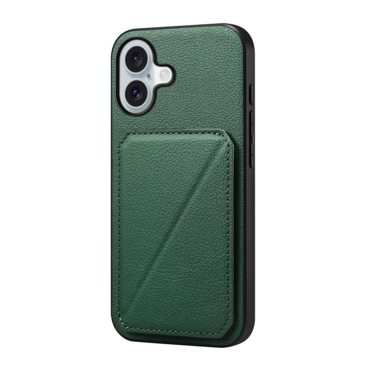 D04 Calf Texture Dual Card Slot Holder Phone Case, For iPhone 17 Pro Max, For iPhone 17 Pro, For iPhone 17, For iPhone Air, For iPhone 7 / 8 / SE 2022, For iPhone 16 Pro Max