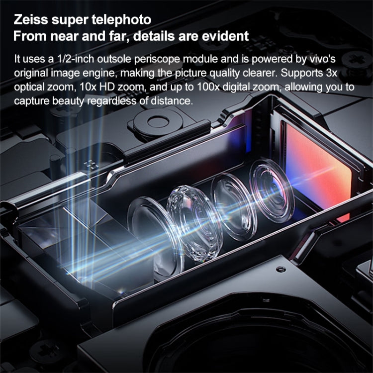 vivo X Fold3 Pro, 16GB+512GB, Face ID / Fingerprint Identification, 8.03 inch + 6.53 inch Android 14 OriginOS 4 Snapdragon 8 Gen 3 Octa Core 3.3GHz, OTG, NFC, Network: 5G(Black)