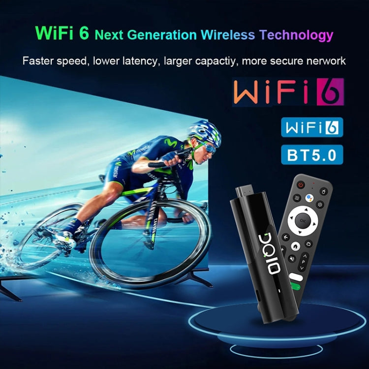 LEMFO DQ10 Allwinner H618 Quad Core ARM Cortex A53 8K HD Android TV Stick, RAM:2GB+16GB(AU Plug)