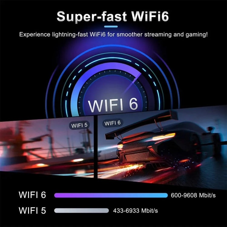 LEMFO DQ10 Allwinner H618 Quad Core ARM Cortex A53 8K HD Android TV Stick, RAM:2GB+16GB(AU Plug)