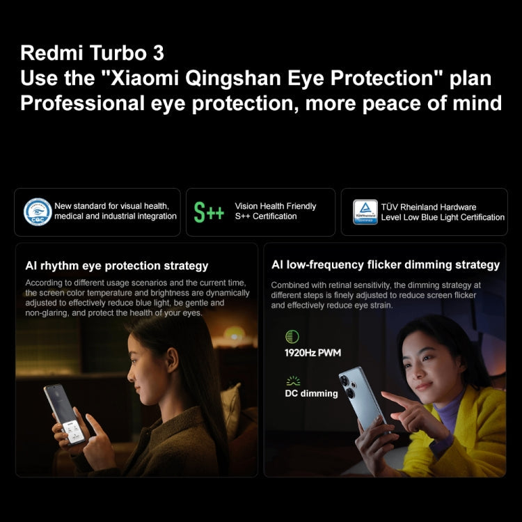 Xiaomi Redmi Turbo 3, 12GB+512GB, 6.67 inch Xiaomi HyperOS Snapdragon 8s Gen 3 Octa Core 3.0GHz, NFC, Network: 5G, Support Google Play(Green)