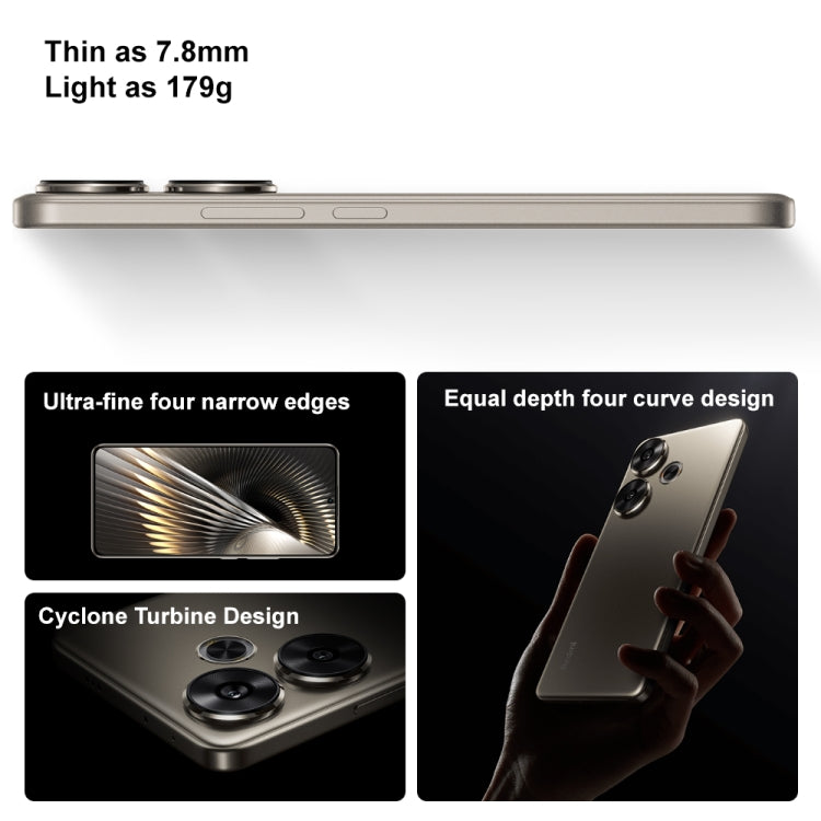 Xiaomi Redmi Turbo 3, 12GB+512GB, 6.67 inch Xiaomi HyperOS Snapdragon 8s Gen 3 Octa Core 3.0GHz, NFC, Network: 5G, Support Google Play(Black)