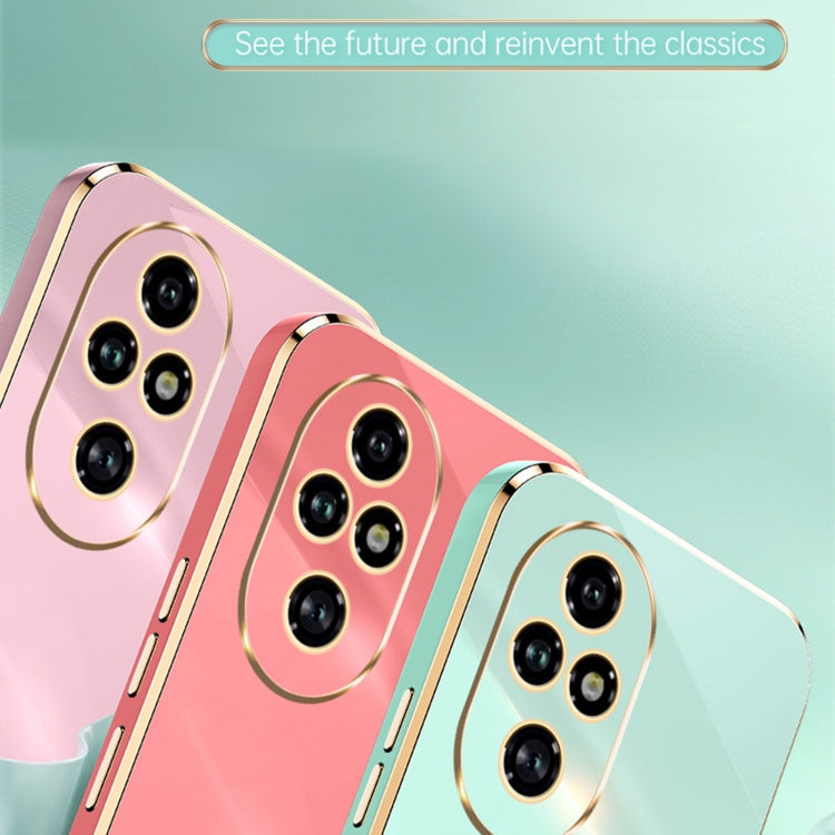 For Honor 200 Pro XINLI Straight 6D Plating Gold Edge TPU Phone Case(Celestial Blue)