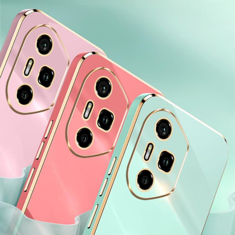 For Honor 300 Pro XINLI Straight 6D Plating Gold Edge TPU Phone Case(Hawthorn Red)