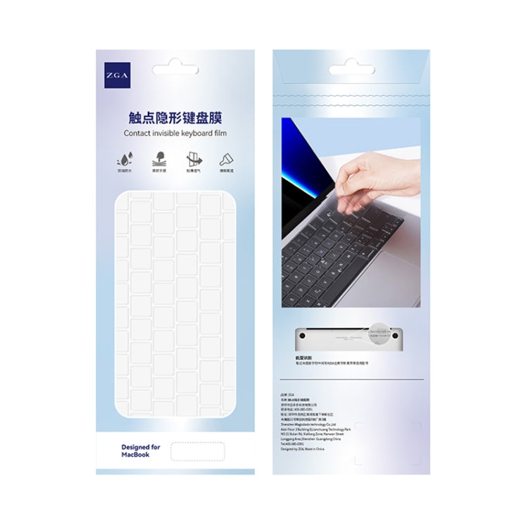For MacBook Air 13.6 inch A2681 2022 ZGA Contact Invisible TPU Keyboard Protective Film