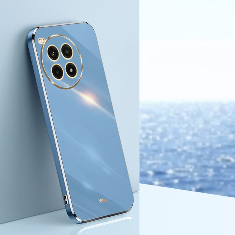 For OnePlus Ace 3 Pro XINLI Straight 6D Plating Gold Edge TPU Phone Case(Celestial Blue)