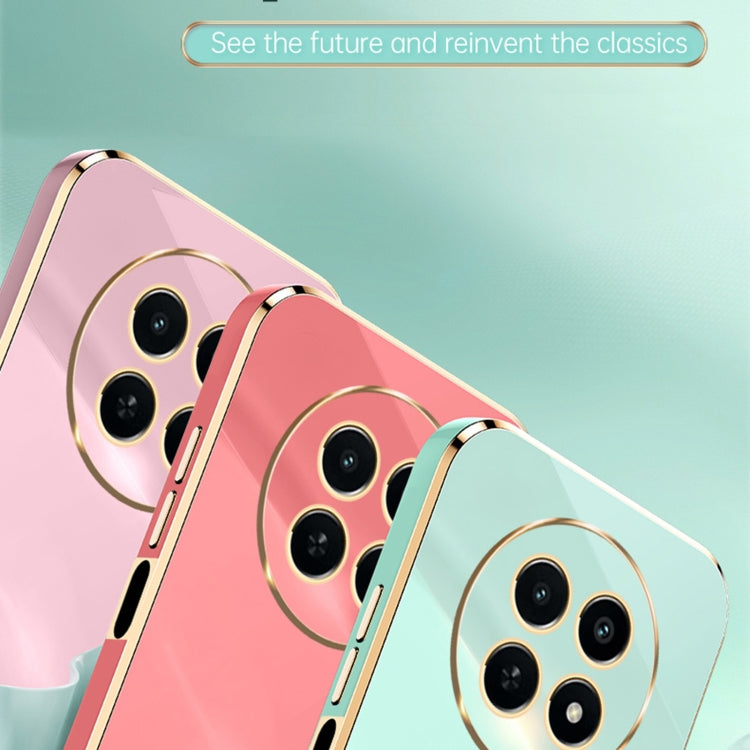 For Realme 12 5G XINLI Straight Edge 6D Electroplate TPU Phone Case(White)