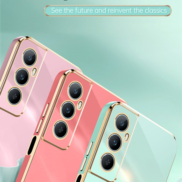 For Realme C65 XINLI Straight Edge 6D Electroplate TPU Phone Case(Celestial Blue)