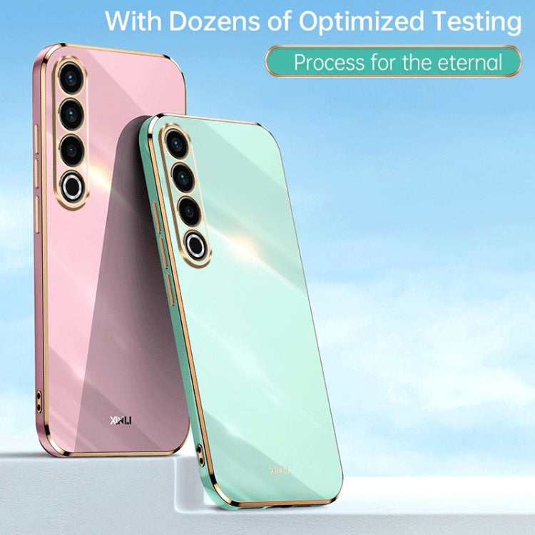For Meizu 20 Pro 5G XINLI Straight Edge 6D Electroplate TPU Phone Case(Pink)