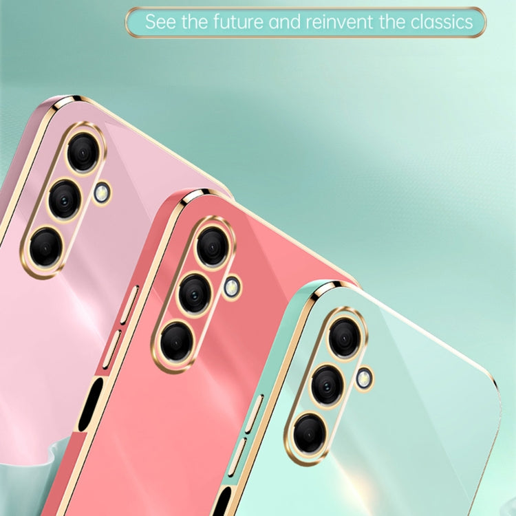 For Samsung Galaxy F15 5G XINLI Straight Edge 6D Electroplate TPU Phone Case(Black)