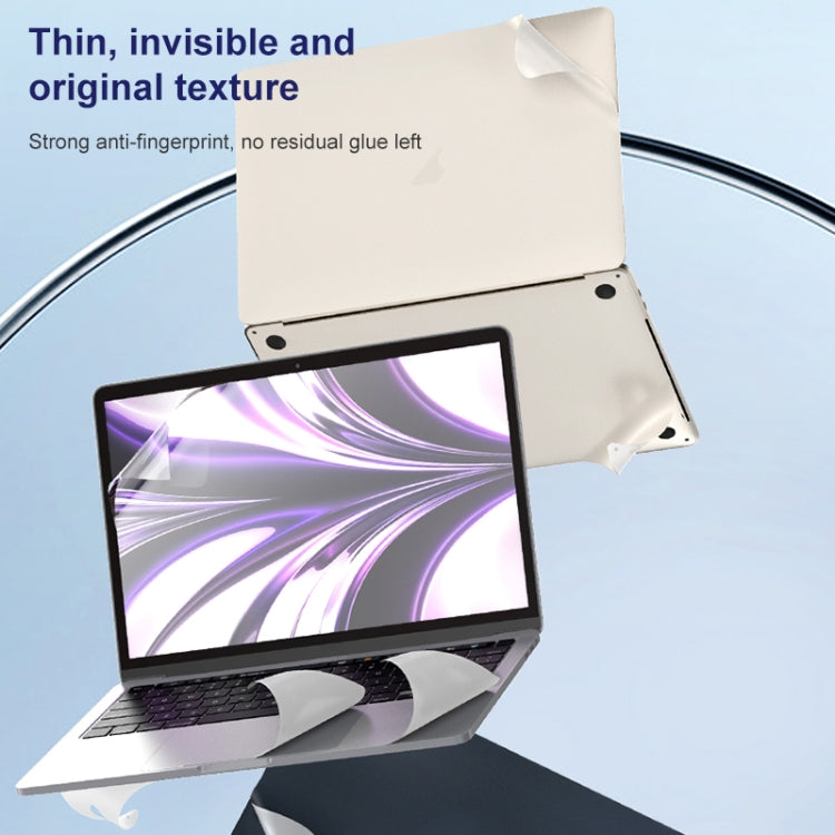 For MacBook Pro 14.2 inch 2021 ZGA 5 in 1 Laptop All-round Protective Film(Grey)