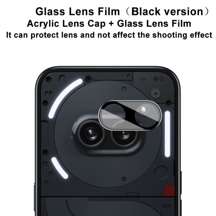 For Nothing Phone 2a imak High Definition Integrated Glass Lens Film Black Version