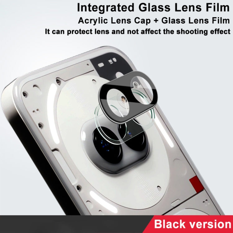 For Nothing Phone 2a imak High Definition Integrated Glass Lens Film Black Version