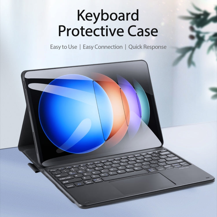 For Xiaomi Pad 6S Pro DUX DUCIS TK Series Bluetooth Keyboard Leather Case with Touchpad(Black)