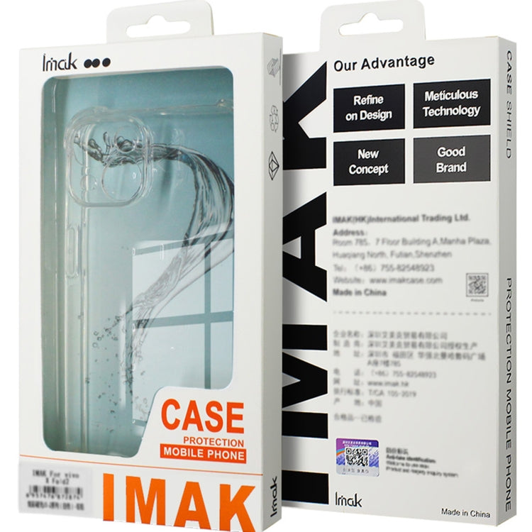 For Realme C65 4G Global imak Shockproof Airbag TPU Phone Case(Transparent)