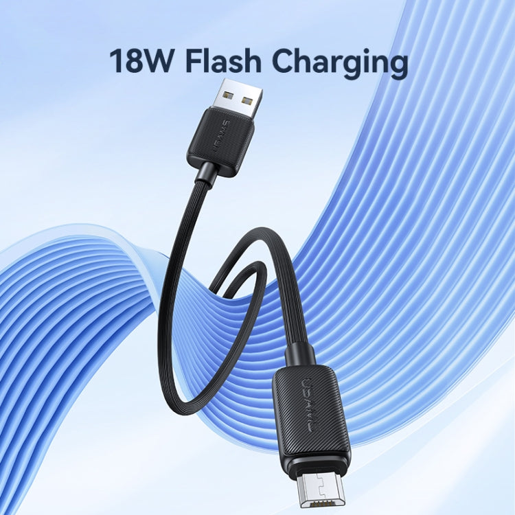 USAMS US-SJ690 USB to Micro USB 2A Striped Fast Charge Data Cable, Length:1m(Blue)