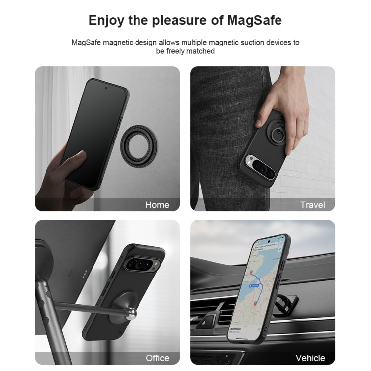 For Google Pixel 9 NILLKIN Frosted Shield Pro Magnetic Phone Case(Black)