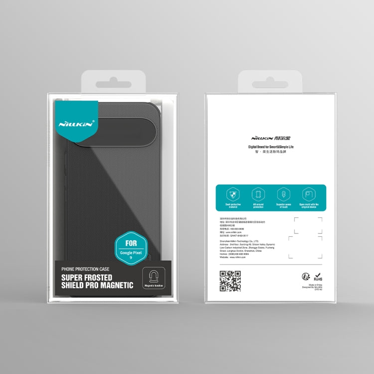 For Google Pixel 9 NILLKIN Frosted Shield Pro Magnetic Phone Case(Black)
