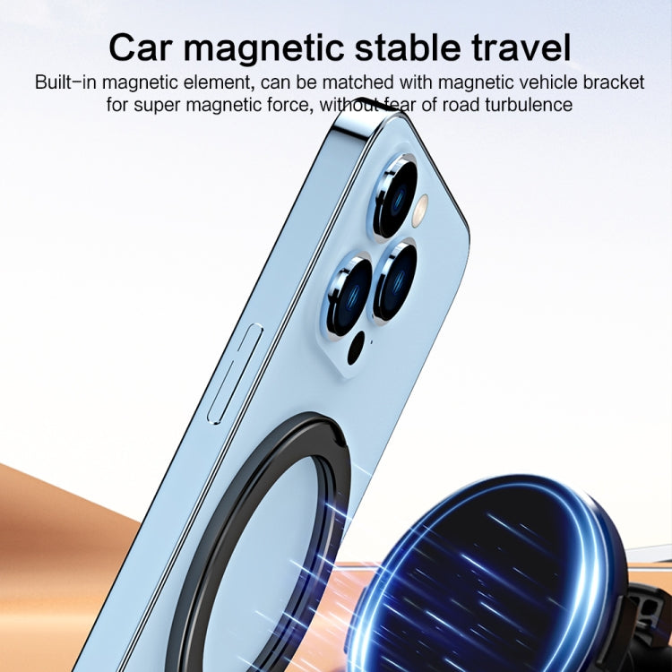 R-JUST SJ35 Ultra-thin Alloy Magnetic Adhesive Phone Holder(Silver)