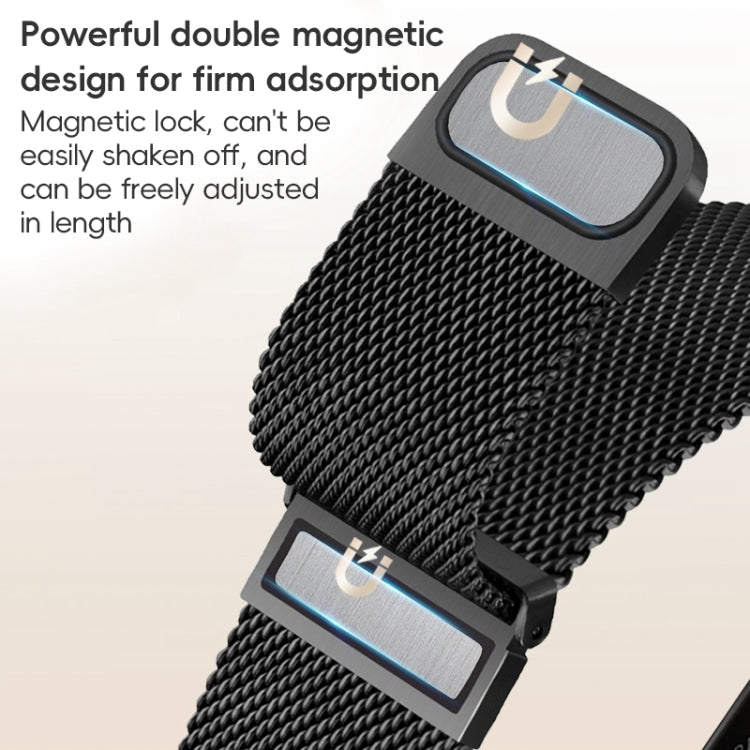 For Apple Watch Series 2 42mm ZGA Milanese Magnetic Metal Watch Band(Silver)