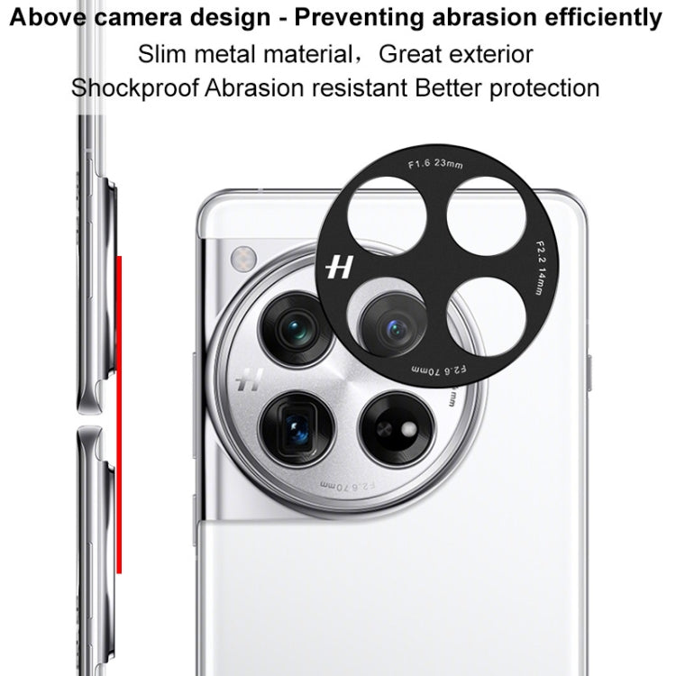 For OnePlus 12 5G IMAK Metal Camera Lens Protector Cover