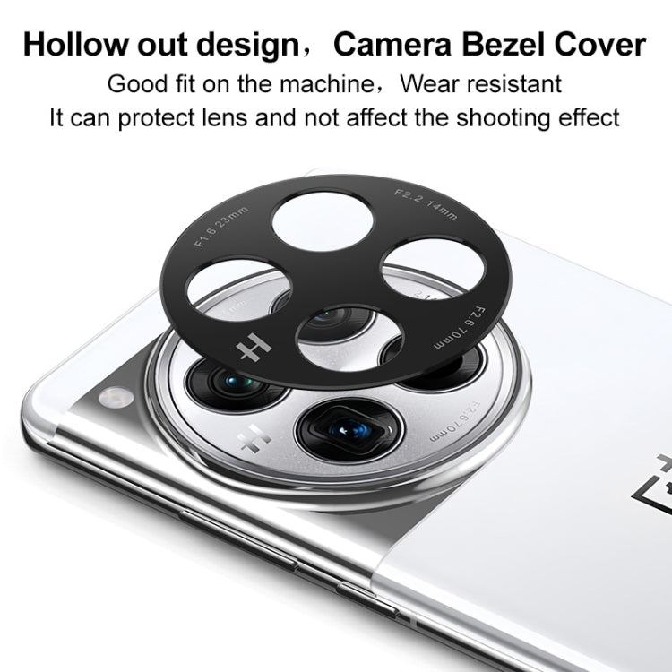 For OnePlus 12 5G IMAK Metal Camera Lens Protector Cover