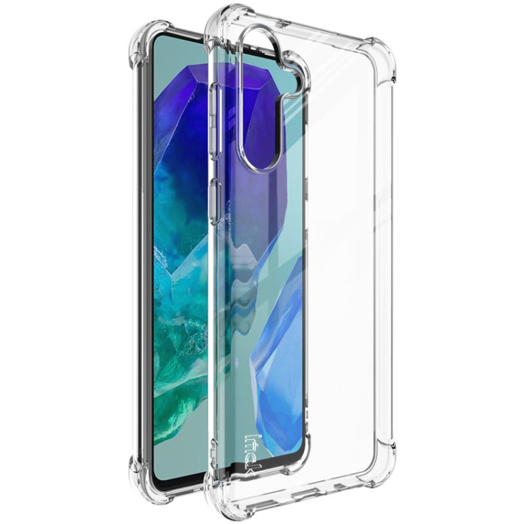 For Samsung Galaxy M55 5G imak Shockproof Airbag TPU Phone Case(Transparent)