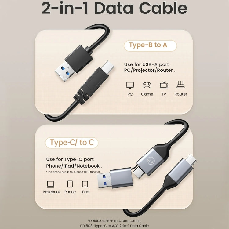 ORICO DD18C3 Single Bay 2.5 & 3.5 inch SATA Drive Docking Station, Plug Type:UK Plug