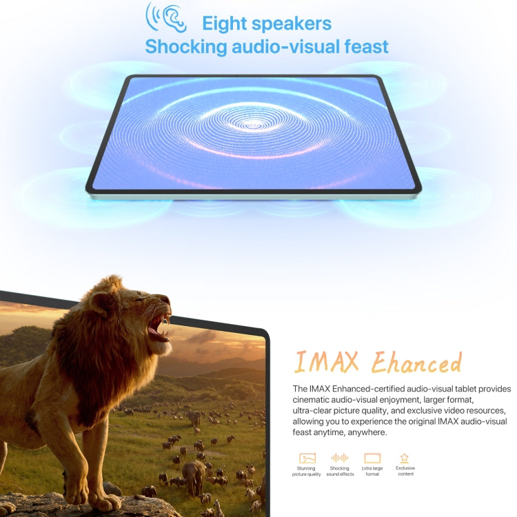 Honor Pad 9 Pro 12.1 inch WiFi, 8GB+256GB, MagicOS 8.0 Dimensity 8100 Octa Core, Not Support Google Play(Grey)