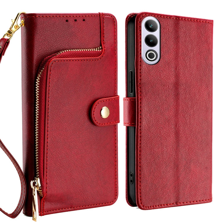 Zipper Bag Leather Phone Case, For OnePlus Nord CE 4 Lite 5G, For OnePlus Ace 3V 5G, For OnePlus Nord CE4