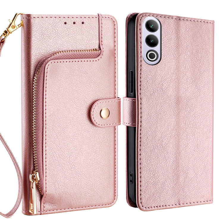 Zipper Bag Leather Phone Case, For OnePlus Nord CE 4 Lite 5G, For OnePlus Ace 3V 5G, For OnePlus Nord CE4