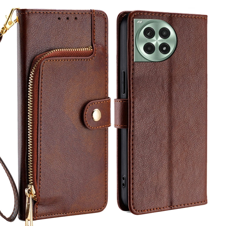 Zipper Bag Leather Phone Case, For OnePlus Ace 6, For OnePlus 15 5G, For OnePlus Ace 5 Ultra / Nord 5, For OnePlus Ace 5 Racing / Nord CE5, For OnePlus Ace 5 / 5 Pro, For OnePlus Ace 3 Pro 5G