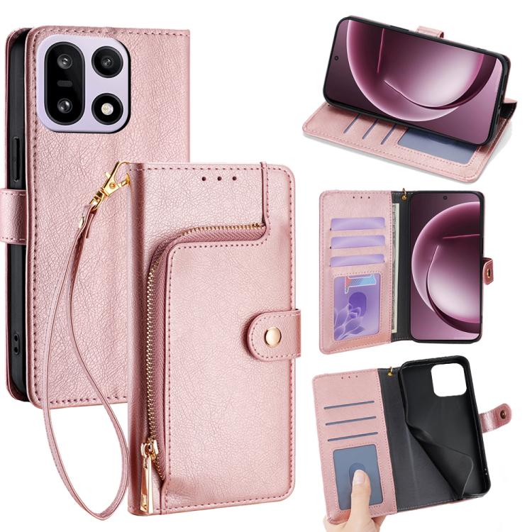 Zipper Bag Leather Phone Case, For OnePlus Ace 6, For OnePlus 15 5G, For OnePlus Ace 5 Ultra / Nord 5, For OnePlus Ace 5 Racing / Nord CE5, For OnePlus Ace 5 / 5 Pro, For OnePlus Ace 3 Pro 5G