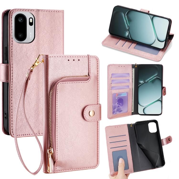 Zipper Bag Leather Phone Case, For OnePlus Ace 6, For OnePlus 15 5G, For OnePlus Ace 5 Ultra / Nord 5, For OnePlus Ace 5 Racing / Nord CE5, For OnePlus Ace 5 / 5 Pro, For OnePlus Ace 3 Pro 5G