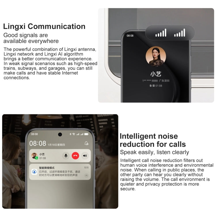HUAWEI Pura 70 Pro, 12GB+256GB, Screen Fingerprint Identification, 6.8 inch HarmonyOS 4.2 Kirin 9010 Octa Core up to 2.3GHz, NFC, OTG, Not Support Google Play(White)
