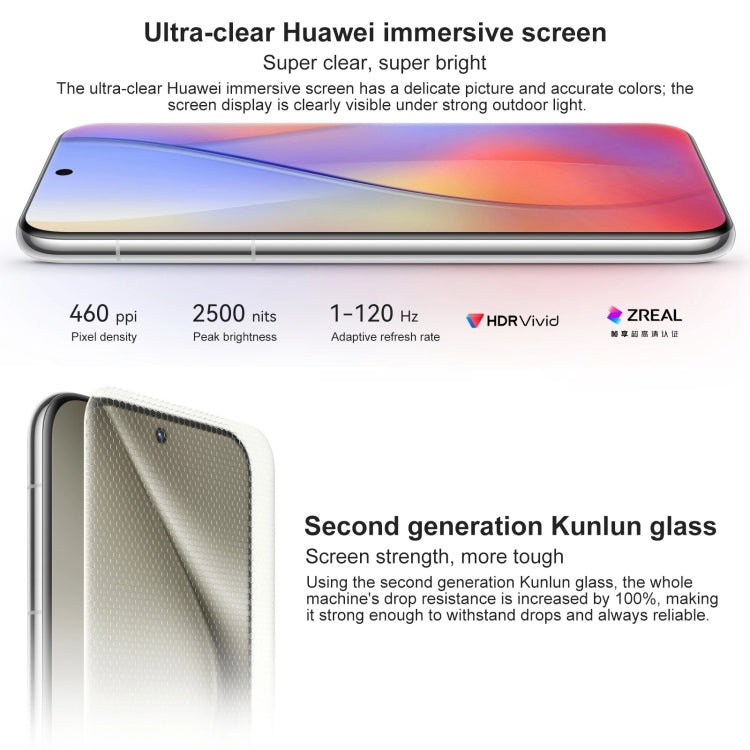 HUAWEI Pura 70 Pro, 12GB+256GB, Screen Fingerprint Identification, 6.8 inch HarmonyOS 4.2 Kirin 9010 Octa Core up to 2.3GHz, NFC, OTG, Not Support Google Play(Black)