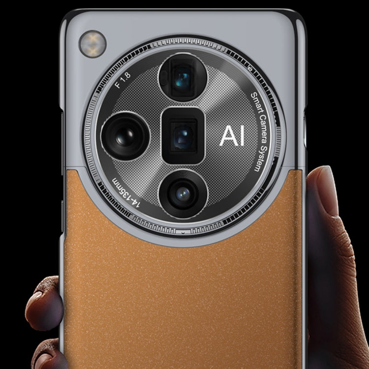 For OPPO Find X7 Ultra GKK Mortise-Tenon Connection Contrast Color Frosted AG Shockproof Phone Case(Black)