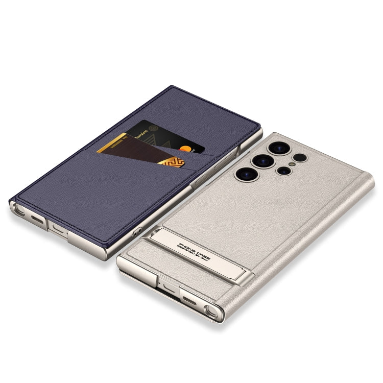 For Samsung Galaxy S24 Ultra 5G GKK Triumph Ultra-Thin Flip Leather Case without Pen(Purple)
