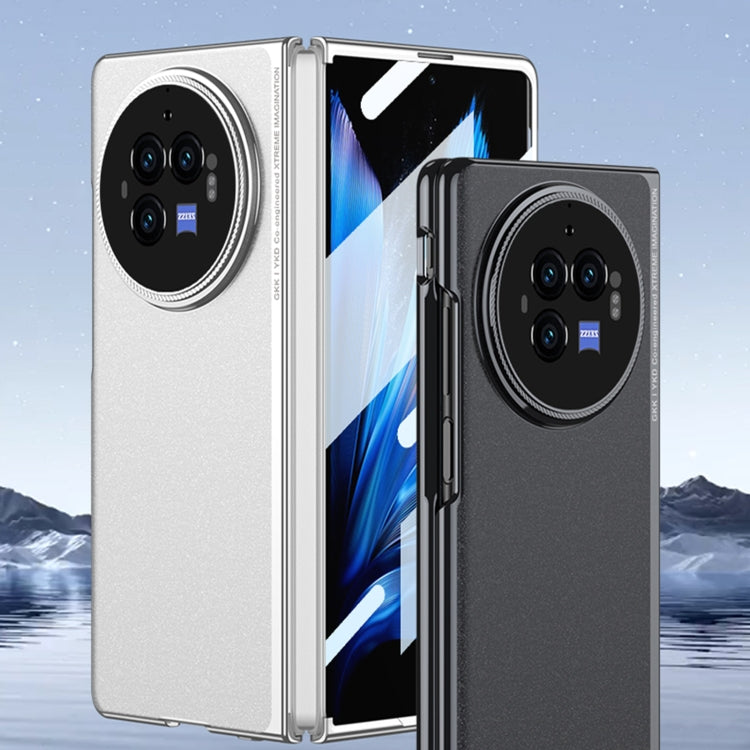 For vivo X Fold3 GKK Integrated Unbounded Frosted AG All-inclusive Shockproof Phone Case(Black)