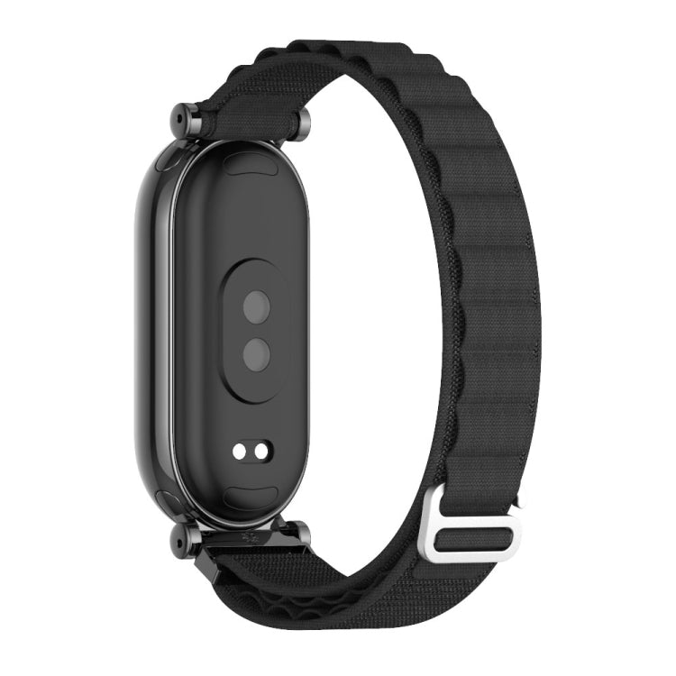 For Xiaomi Smart Band 10 / 9 / 8 Mijobs GT4 Nylon Breathable Watch Band(Black)