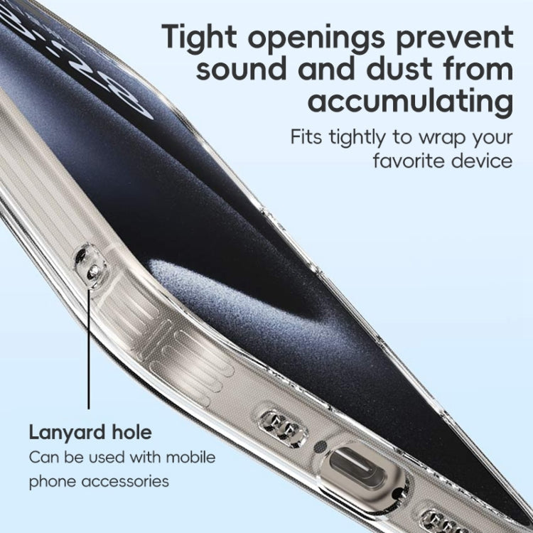 For iPhone 16 Pro ZGA Clear TPU Shockproof Phone Case(Transparent)