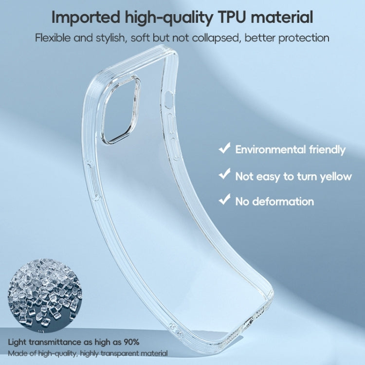 For iPhone 15 Pro ZGA Clear TPU Shockproof Phone Case(Transparent)