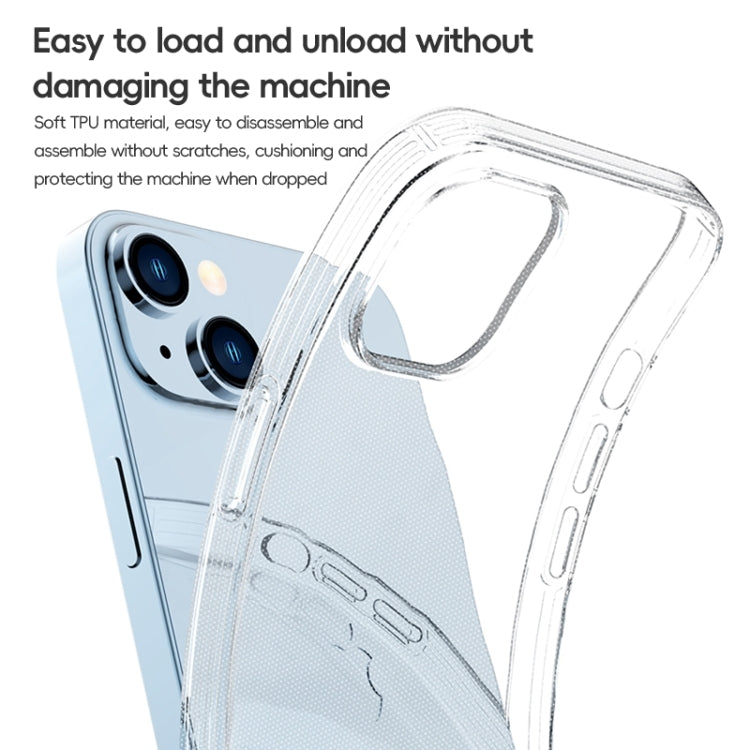 For iPhone 15 Pro ZGA Clear TPU Shockproof Phone Case(Transparent)