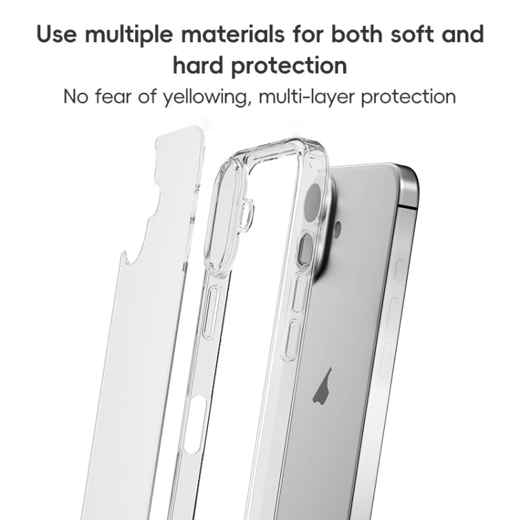 For iPhone 16 Pro Max ZGA Magsafe Clear PC Hybrid TPU Phone Case(Transparent)