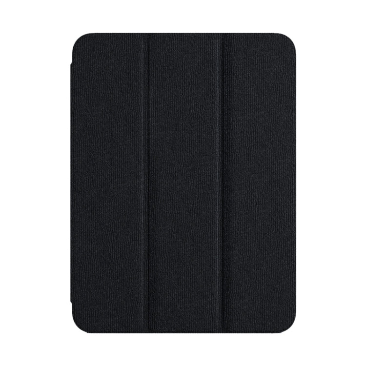 For iPad Pro 11 2022 / 2021 / 2020 ZGA Tri-Fold Voltage Smart Leather Tablet Case(Black)